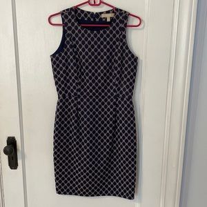 Banana Republic size 4 dark blue and grey suit dress